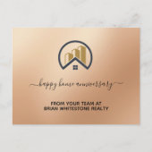 ローズゴールド | レッドカラー実在エテート ポストカード (正面)