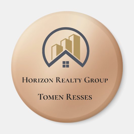 ローズゴールド | レッドカラー実在エテート マグネット (正面)