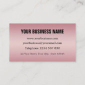 ローズゴールド 名刺 (裏面)