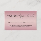 ローズゴールド 名刺 (正面)