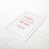 ローズゴールド 箔シーズンカード (回転した状態)