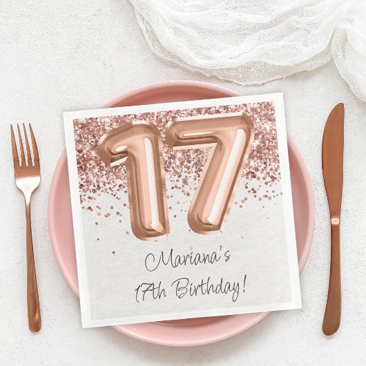 ローズゴールド 17歳の誕生日パーティー