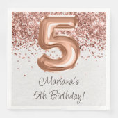 ローズゴールド 5歳 誕生日パーティー (正面)