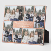 ローズゴールド 6枚写真コラージュ プレート フォトプラーク (側面)