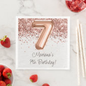 ローズゴールド 7歳の誕生日パーティー (インサイチュ)