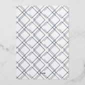 ローズゴールド ONE 初誕生日 フォト 箔招待状 (裏面)