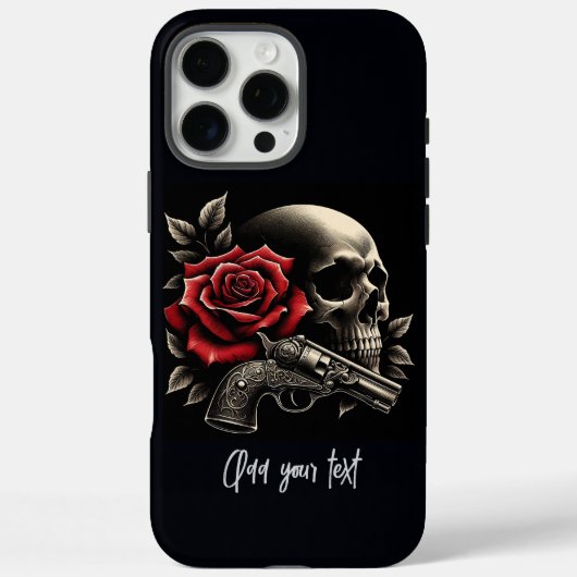 ローズスカル Case-Mate iPhoneケース (裏面)