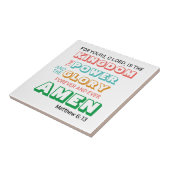 ローズズ祈りの言葉クリスチャン タイル (側面)