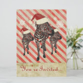 ローズゼブラのホリデー招待状 招待状 (スタンド正面)
