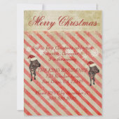 ローズゼブラのホリデー招待状 招待状 (裏面)