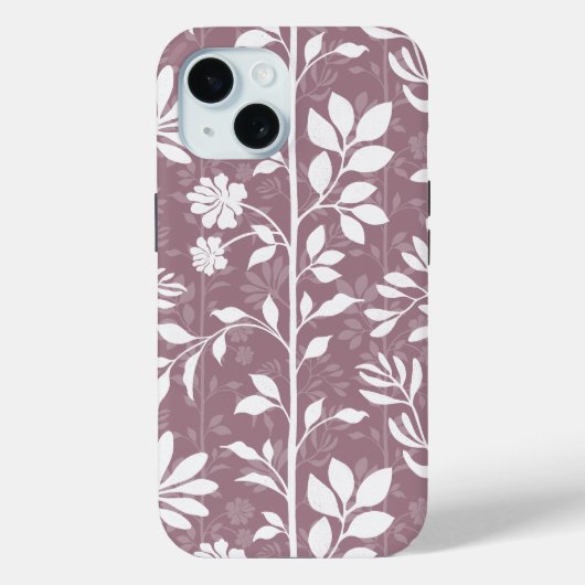 ローズダスティマーブルフラワーポエティックボタニカル Case-Mate iPhoneケース (裏面)