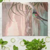 ローズテスプーンビルAudubon鳥の野生動物 キッチンタオル (折り畳み)