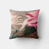 ローズテスプーンビルAudubon鳥の野生動物 クッション (裏面)