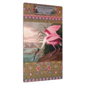 ローズテスプーンビルAudubon鳥の野生動物 クリップボード (右)