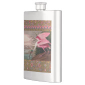 ローズテスプーンビルAudubon鳥の野生動物 フラスク (左)