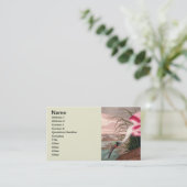 ローズテスプーンビルAudubon鳥の野生動物 名刺 (スタンド正面)