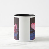 ローズテスポーンビル(Ajaia ajaja)と鵜 マグカップ (中央)