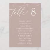 ローズトープ | テーブル番号 + ゲスト名 (正面)