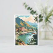 ローズドミカアートヴィンテージトラベルイラストレーション ポストカード (スタンド正面)