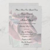 ローズバエレガントドフローラ結婚式招待状 招待状 (正面/裏面)