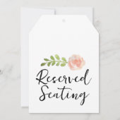 ローズバッド予約結婚座席の大ラベル (裏面)