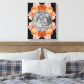 ローズバッド フラワー ティント あなただけの写真 キャンバスプリント (インサイチュ (寝室))