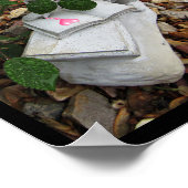 ローズバッド&レインドロップキスウォールアートバイスタンVG ポスター (角)