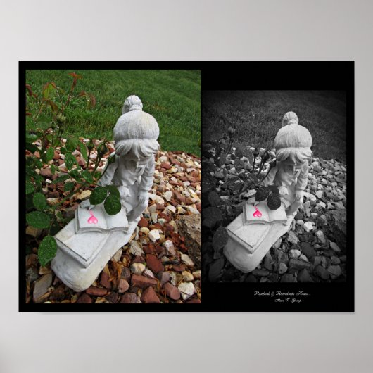 ローズバッド&レインドロップキスウォールアートバイスタンVG ポスター (正面)