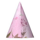 ローズバッド、水玉模様：夏のフローラ。 パーティーハット (裏面)