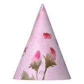 ローズバッド、水玉模様：夏のフローラ。 パーティーハット (左)