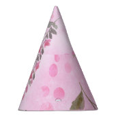 ローズバッド、水玉模様：夏のフローラ。 パーティーハット (右)