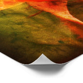 ローズバドフローラ絵画アートフォト動揺してズ ポスター (角)