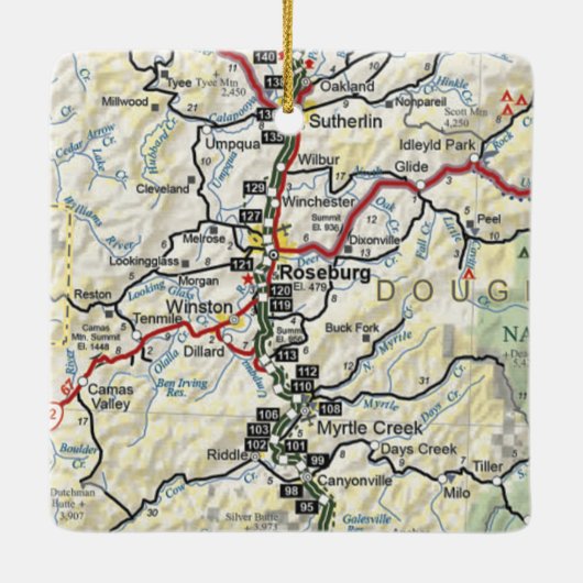 ローズバーグORヴィンテージの地図 セラミックオーナメント (裏面)