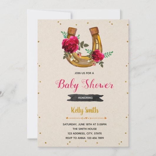 ローズパーティーの招待状 招待状 (正面)