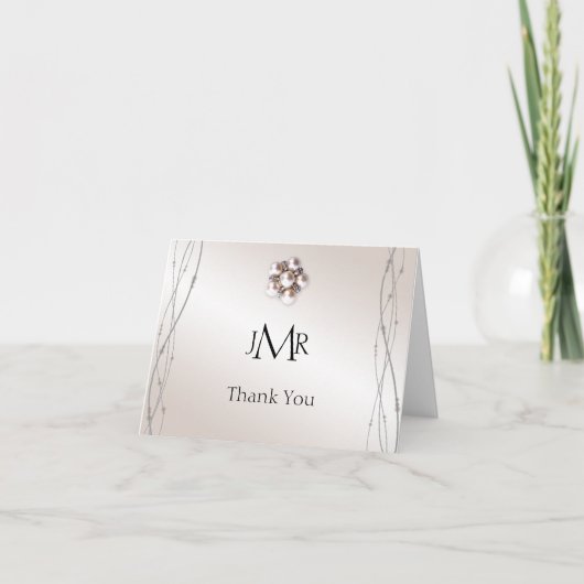 ローズパールとドット 30周年感謝 サンキューカード (正面)