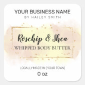 ローズヒップアンドシーパステルピンクホイップ体バター スクエアシール (正面)