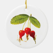 ローズヒップパターン3 セラミックオーナメント (裏面)