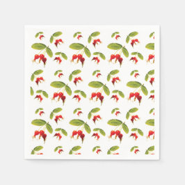 ローズヒップパターン4アングル スタンダードカクテルナプキン