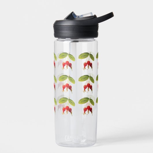 ローズヒップパターン ウォーターボトル (左面)