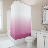 ローズピンクのグラデーションなシャワー・カーテン シャワーカーテン (インサイチュ)