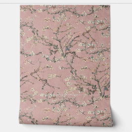 ローズピンクのゴッホの「アーモンドの花」 壁紙