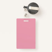 ローズピンクのテンプレート バッジ (裏面リトラクタブル付き)