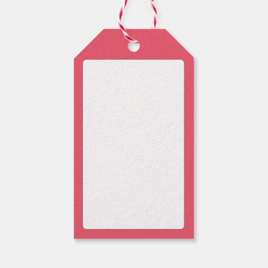 ローズピンクウォーター色フローラありがとう ギフトタグ (裏面)