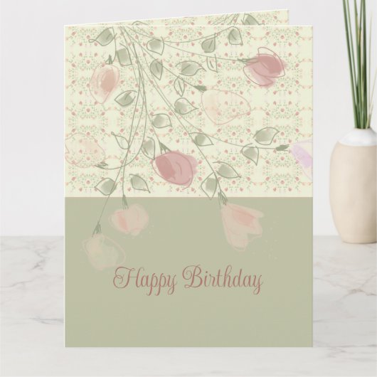 ローズピンクフローラ カード (正面)