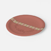 ローズピンクフローラ ペーパープレート (アングル)