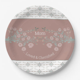 ローズピンクフローラ ペーパープレート