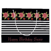 ローズピンクフローラ ラージペーパーバッグ (裏面)