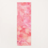 ローズピンク抽象芸術ナマステ瞑想フロア ヨガマット (正面)