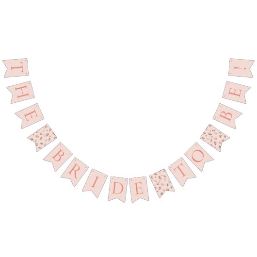 ローズピンク&ピーチ フラワーバunting バナー (全)