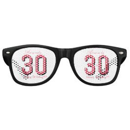 ローズフラワービーチパーティー レトロサングラス